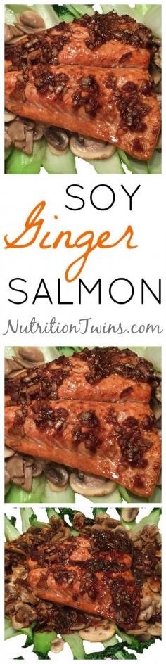 
                    
                        Soy Ginger Salmon | Savory & Satisfying | Delicious Way to Get Omega 3's | Only 249 Calories! | 36 Grams Protein | For MORE RECIPES, fitness & nutrition tips please SIGN UP for our FREE NEWSLETTER www.NutritionTwin...
                    
                
