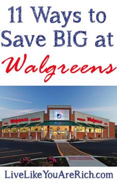 Well known and lesser known ways to save a ton at Walgreens! Love to shop walgreens!