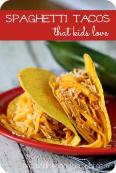 
                    
                        Kid-friendly spaghetti tacos that your kids will love.
                    
                