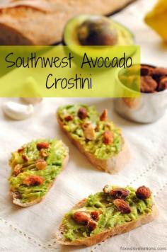 Southwest Avocado Crostini #recipe