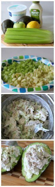 
                    
                        A delicious chicken salad recipe with apples and celery.  Very light, and very healthy!
                    
                