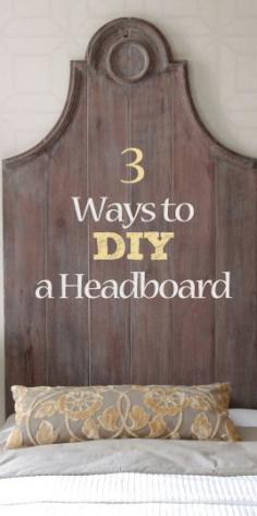 3 Ways to Do a DIY Headboard for Under 50 dollars #homedecor #DIY