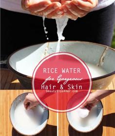 Rice water has been used for centuries by women in Asia for beautiful skin and hair. It is an excellent skin toner and hair wash. Rice contains ‘ pitera’ along with many vitamins and minerals. Pitera is beneficial for revitalizing skin’s natural glow and gives you clear skin. It is used in many expensive skin care products which claim to make your skin crystal clear. DIY- rice water toner (instead of paying 100 dollars for SKII)! Rice Water For Gorgeous Skin & Hair | Beauty and MakeUp Tips