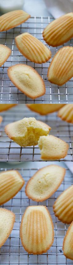 
                    
                        Madeleine is a French cookie/cake made of butter, eggs and flour. Easy recipe for the best madeleine that you just can’t stop eating | rasamalaysia.com
                    
                