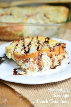 Almond Joy Overnight French Toast Bake - Will Cook For Smiles #breakfast #brunch #coconut