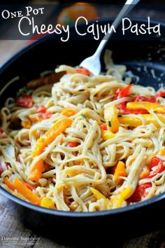 
                    
                        One Pot Cheesy Cajun Pasta takes less than 20 minutes to make, is super flavorful and delicious, and costs less than $5 for the recipe - amazing!!
                    
                