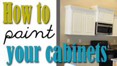 Best Instructions for Painting Cabinets Professinally - How to paint kitchen cabinets professionally. #DIY #kitchen #painting