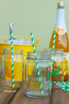Make your own citrus drink glass set OR his and hers drink glass set with ease!