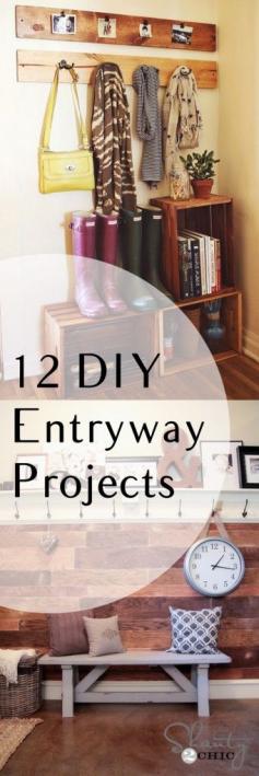 Top picture looks perfect! 12 DIY Entryway Projects