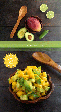 Mango avocado salsa recipe - yum yum yum! Gotta try this.