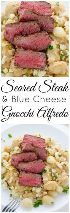 
                    
                        Steak and Blue Cheese Alfredo Gnocchi - the ULTIMATE comfort food meal!
                    
                
