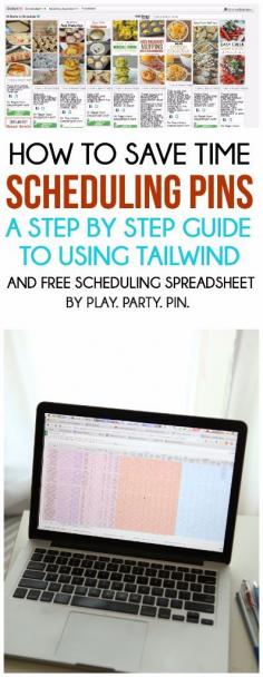 
                    
                        A great step by step guide to using Tailwind to save time scheduling pins on Pinterest, great for bloggers and small business owners
                    
                
