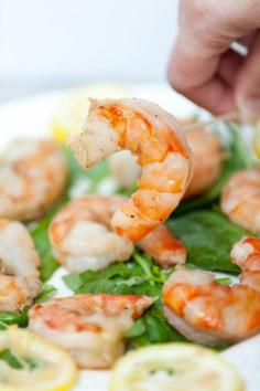 
                    
                        An easy and quick appetizer! Roasted Shrimp Cocktail with Lemon - Low Calorie, Low Fat, Vegetarian, Gluten Free, Healthy Recipe
                    
                