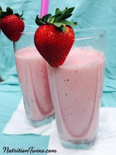 
                    
                        Strawberry "Milkshake"| Only 146 Calories | Just like the Diner Milkshake--Only Guilt-free | For Nutrition & FitnessTips & MORE RECIPES, PLEASE SIGN UP for our FREE NEWSLETTER www.NutritionTwin...
                    
                