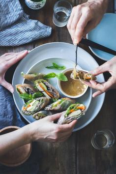 The Bojon Gourmet: Roasted Zucchini + Soba Noodle Summer Rolls {Vegan + Gluten-Free}