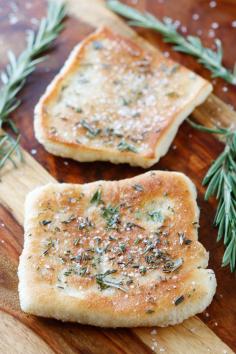 
                    
                        The PERFECT appetizer or side dish to serve with dinner! This bread is SO quick and easy to whip up. It's lightly fried in olive oil and topped with fresh rosemary and sea salt. The perfect combination!! You have to make this!!
                    
                