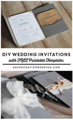 Download this FREE Wedding Invitation Template and print out as many copies as you need!