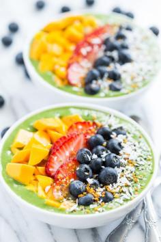 Green Smoothie Breakfast Bowls | GI 365