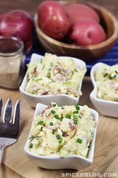 Loaded Potato Salad Recipe. Sounds like a yummy side dish!