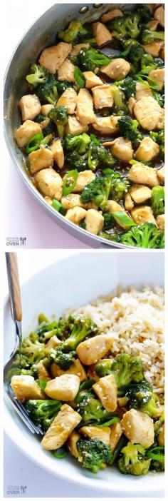 12-Minute Chicken & Broccoli | gimmesomeoven.com #easy #recipe www.trytheworld.com