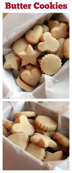 
                    
                        Butter Cookies - EASIEST and the BEST butter cookies ever. Amazing and melt-in-your-mouth deliciousness | rasamalaysia.com
                    
                