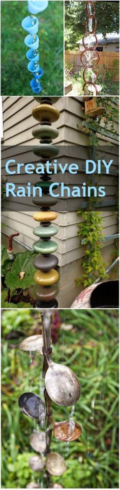 Creative #DIY Rain Chains #upcycle