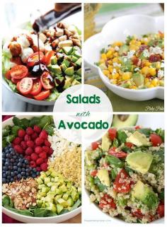 
                    
                        30 Yummy Salads - Chicken Salads, Pasta Salads, Salads with Acovado... So many great recipes!
                    
                