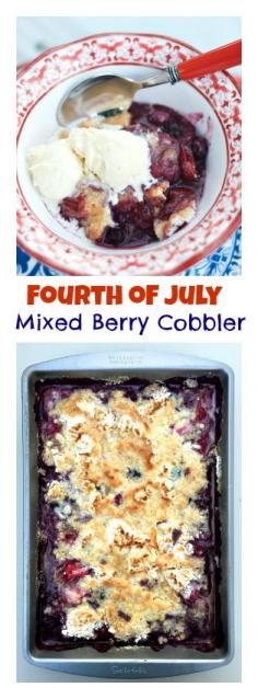 
                    
                        Mixed Berry Cobbler #FourthofJuly
                    
                