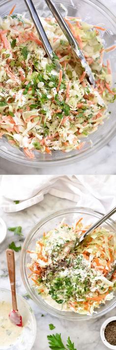 coleslaw salad - foodiecrush.com