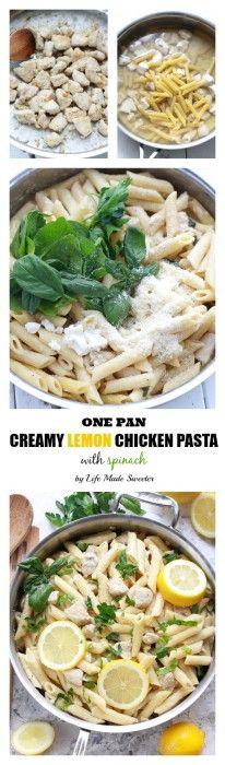 
                    
                        Creamy Lemon Chicken One-Pan Pasta makes the perfect weeknight meal made all in one pot in under 25 minutes.
                    
                