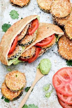 
                    
                        Baked Eggplant and Zucchini Sandwiches with Avocado Aioli
                    
                