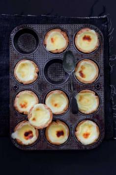 
                    
                        Traditional Portuguese custard tarts
                    
                