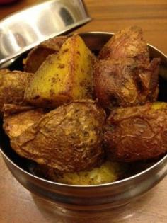 turmeric roasted potatoes: haldi aloo
