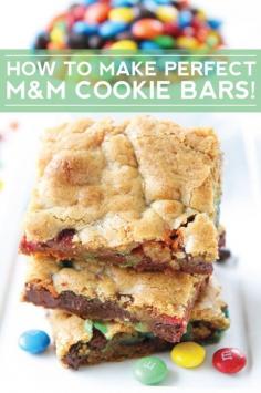 
                    
                        How to Make Perfect M&M Cookie Bars -- Every Time! We love these bars and they are easy to make too!
                    
                
