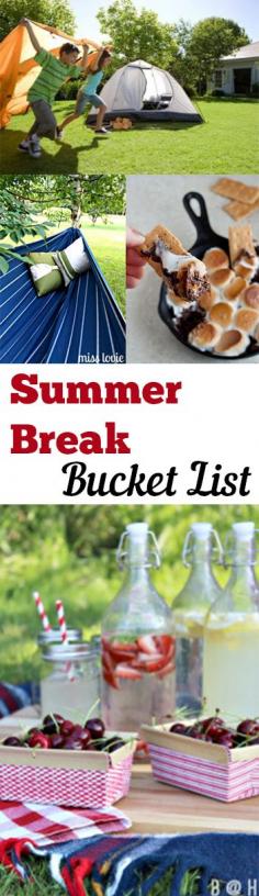 
                    
                        Summer Break Bucket List
                    
                