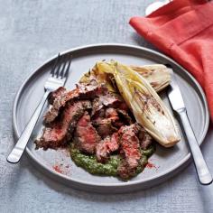 Grilled Skirt Steak with Salsa Verde // More Great Steak Recipes: #Great Food #yummy food| http://holidays-events-janice.blogspot.com