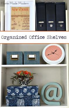 
                    
                        organized desk shelves
                    
                