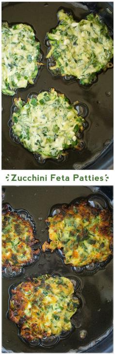 Zucchini Patties with Feta #healthy #nutrition #recipes