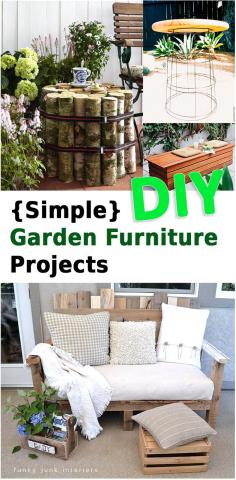 {Simple} DIY Garden Furniture Projects