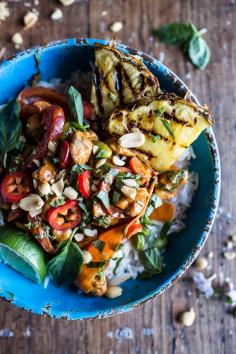 
                    
                        30 Minute Sweet Thai Chili Peanut Chicken and Grilled Pineapple Stir Fry
                    
                
