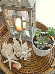 Easy Succulent Garden in a milkglass dish Love this idea.