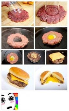The Perfect Egg Burger | Community Post: 40 Creative Food Hacks That Will Change The Way You Cook #FoodHack
