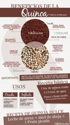 Beneficios de la Quinoa #vidasana #comerbien #alimentos #salud