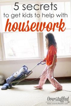 #Motivate #kids to #help with #housework with these five #simple #strategies!