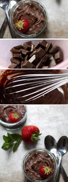 Homemade Dark Chocol     Homemade Dark Chocolate Pudding - Erren's Kitchen
