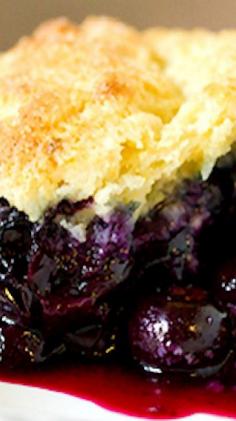Blueberry Cobbler Recipe ~ This is one absolutely phenomenal dessert that’s easy to make and a fabulous celebration of summer. Try with my black berries!