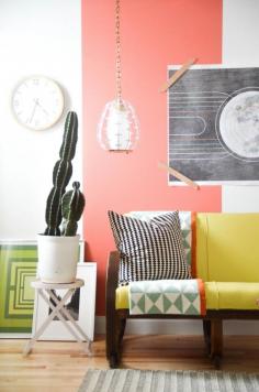 
                    
                        Loving all the color and pattern in this space!  (The cactus doesn't hurt matters...)
                    
                