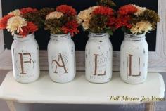 Cute Fall jars.