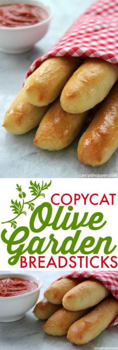 Copycat Olive Garden Breadsticks- Make your favorite breadsticks right at home. Perfect side for just about any meal. Easy and saves $$'s.