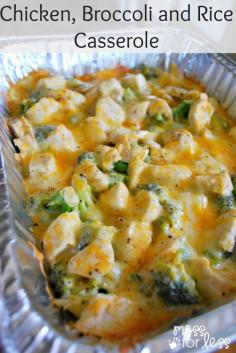 Chicken, Broccoli and Rice Casserole: Mess For Less: Food Fun Friday